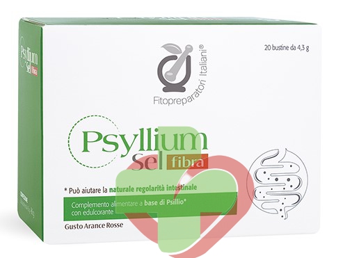 Fitopreparatori Italiani - Psyllium Sel - Integratore di fibra naturale - 20bb