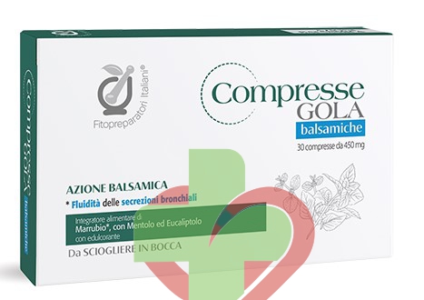 Fitopreparatori Italiani  Compresse Balsamiche Gola  Gola  30 compresse