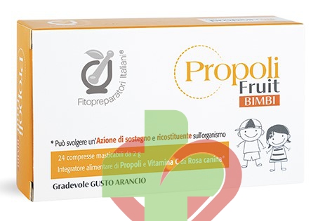 Fitopreparatori Italiani  Propoli Fruit Bimbi  Gola  24 cpr mast.