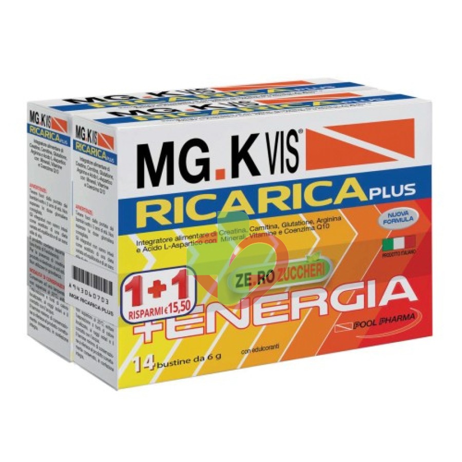 Pool Pharma Mgk Vis Ricarica Plus 14bustine + 14bustine