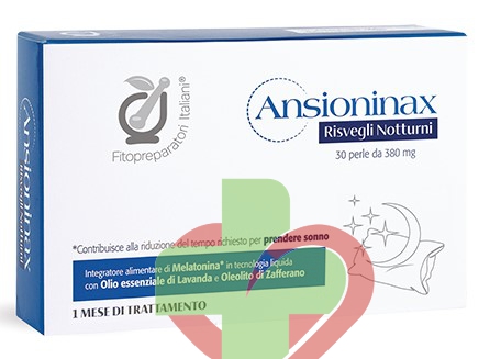 Fitopreparatori Italiani - Ansioninax Risvegli Notturni - Sonno - 30 perle