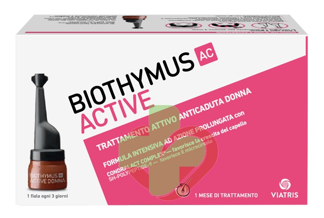 Rottapharm Linea Biothymus AC Active Trattamento Anticaduta Donna 10 Fiale