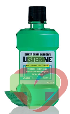 Listerine Linea Igiene Orale Collutorio Denti e Gengive Menta Forte 250 ml