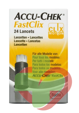 Accu-Chek Linea Controllo Glicemia FastClix 24 Lancette Pungidito