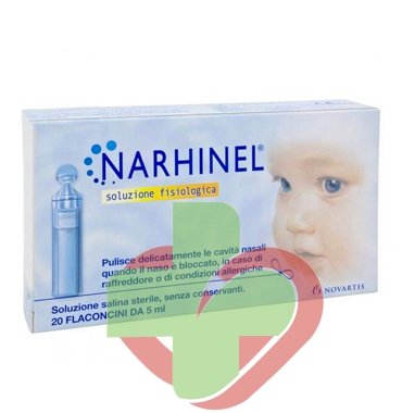Narhinel Linea Pulizia Salute del Naso Soluzione Fisiologica 20 Flaconcini 5 ml