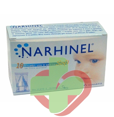 Narhinel Linea Pulizia Salute del Naso 10 Ricambi Soft per Aspiratore Nasale