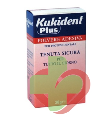 Kukident Linea Protesi Dentali Plus Tenuta Sicura Polvere Adesiva 30 g