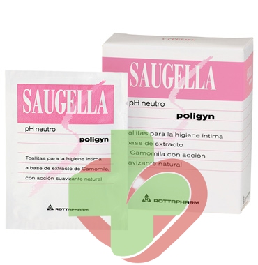 Saugella Linea Poligyn Rosa Detergente Intimo Delicato 10 Salviettine Morbide