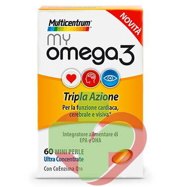 Multicentrum Linea Colesterolo Trigliceridi My Omega3 Integratore 60 Mini Perle