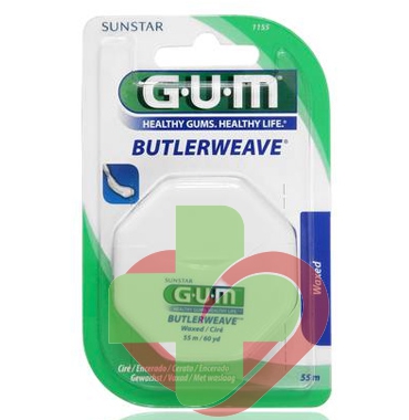 GUM Linea Igiene Dentale Quotidiana Butlerweave Filo Interdentale Cerato 1155