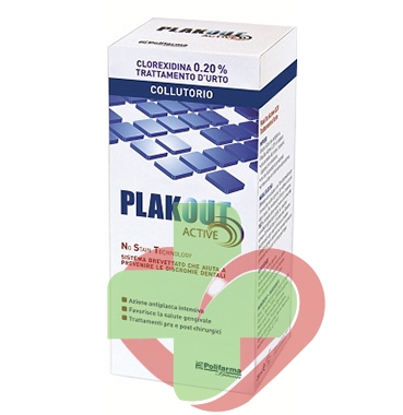 Polifarma Linea Igiene Dentale Quotidiana Plakout Active 0,20 Collutorio 200 ml