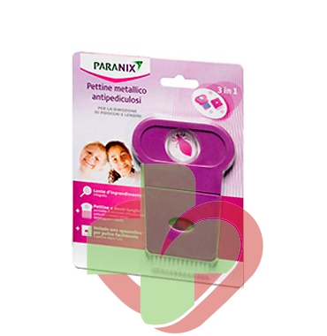 Paranix Linea Anti-Pediculosi Paranix Pettine 3 in 1 con Lente d'Ingrandimento