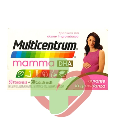 Multicentrum Linea Gravidanza Mamma DHA Integratore Alimentare 30+30