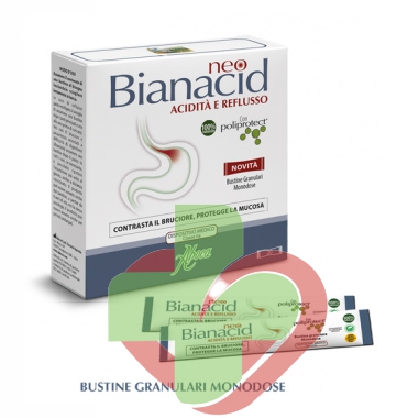 Aboca Linea Apparato Gastroenterico neo Bianacid Integratore Alimentare 20 Buste
