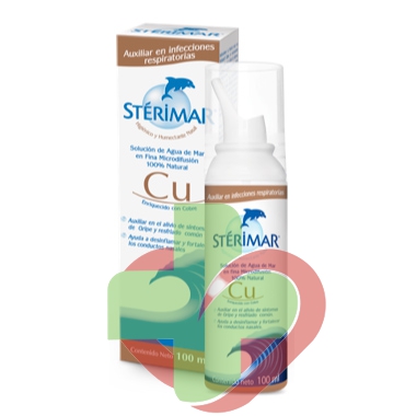 Sterimar Linea Pulizia e Salute del Naso CU Spray Nasale Acqua di Mare 100 ml