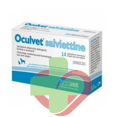 Innovet Linea Animali Domestici Oculvet Cani e Gatti Igiene Oculare 14 Salviette