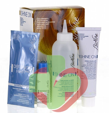 BioNike Linea Shine ON Tintura per Capelli Cute Sensibile 7.4 Biondo Ramato