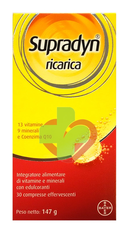 Supradyn Linea Vitamine Minerali Ricarica Integratore 30 Compresse Effervescenti