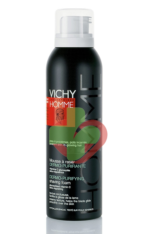 Vichy Linea Homme Mousse Schiuma da Barba Anti-Irritazioni Uomo 200 ml