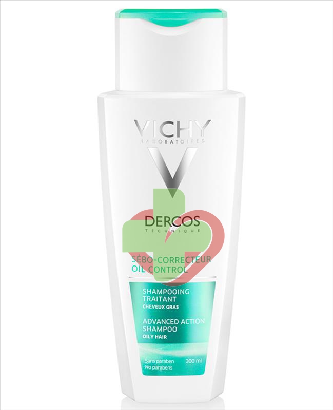 Vichy Dercos Equilibrante Shampoo Trattante Sebo Correcteur Capelli Grassi 200ml
