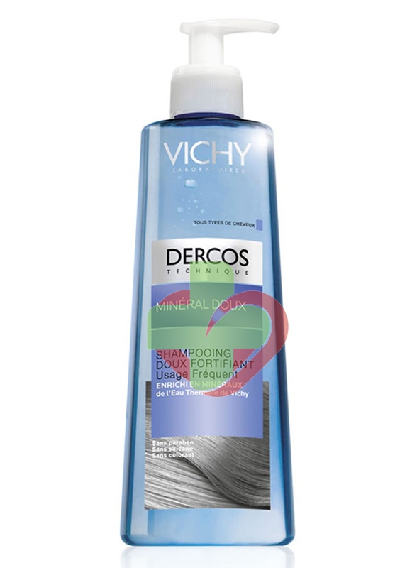 Vichy Dercos Dolcezza Minerale Shampoo Dolce Fortificante Uso Frequente 400 ml