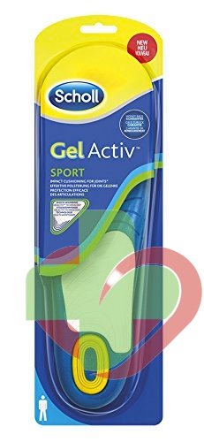 Scholl Linea Benessere dei Piedi Gel Activ Sport 1 Paio di Solette Uomo