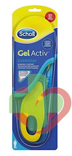 Scholl Linea Benessere dei Piedi Gel Activ Everyday 1 Paio di Solette Uomo