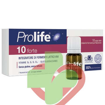 Prolife Linea Intestino Sano 10 Forte Integratore Fermenti Lattici 7 Flaconcini