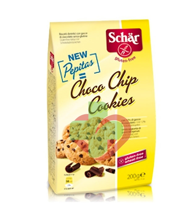 Schar Linea Dolci e Biscotti Choco Chip Cookies Biscotti al Cioccolato 200 g