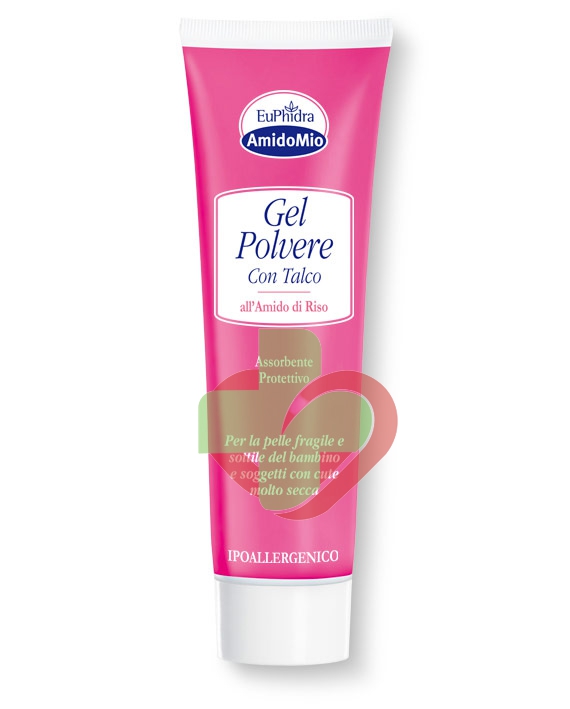 EuPhidra Linea AmidoMio Gel Polvere all'Amido di Riso Pelli Sensibili 50 ml