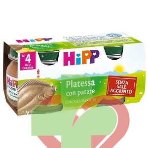 HiPP Linea Svezzamento Omogeneizzato Bio Pesce Platessa e Patate 2 Vasi 80 g