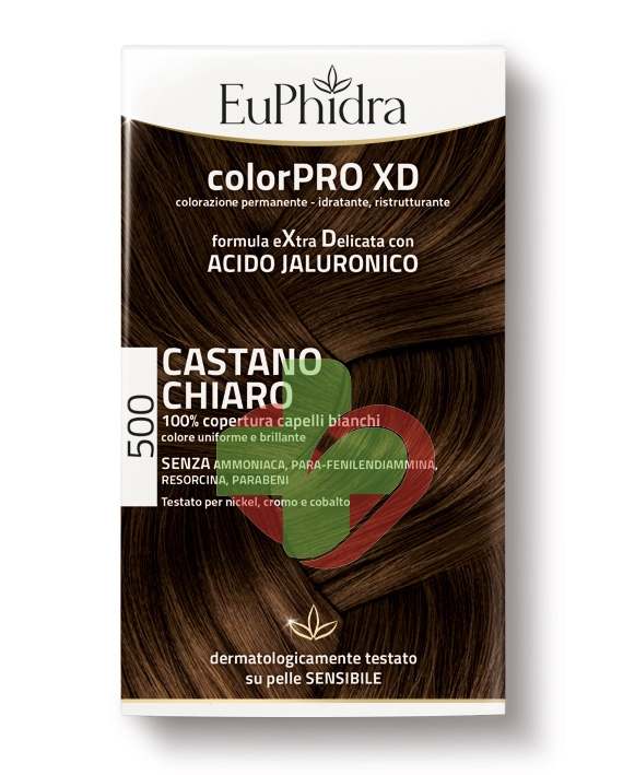 EuPhidra Linea ColorPRO XD Colorazione Extra-Delixata 500 Castano Chiaro