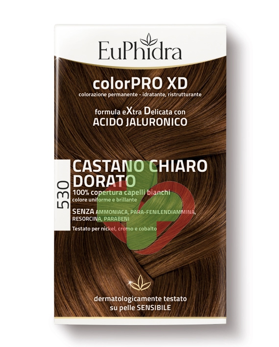 EuPhidra Linea ColorPRO XD Colorazione Extra-Delixata 530 Castano Chiaro Dorato