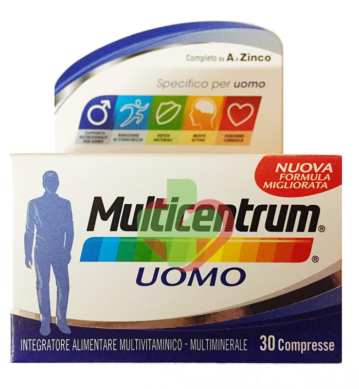 Multicentrum Linea Vitamine Minerali Uomo Integratore Alimentare 30 Compresse