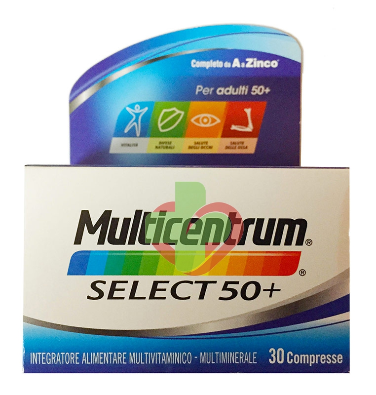 Multicentrum Linea Vitamine Minerali Select 50+ Integratore 50+Anni 30 Compresse