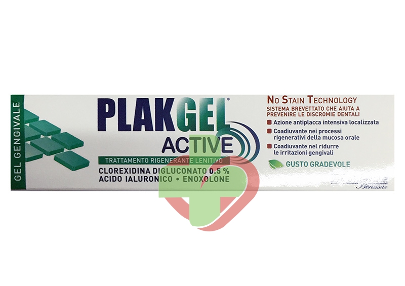 Polifarma Linea Igiene Dentale Plak Gel Active 0,5 con Acido Ialuronico 30 ml