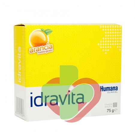 Humana Linea Vitamine Minerali Idravita Integratore Alimentare 12 Buste Arancia