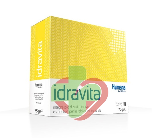 Humana Linea Vitamine e Minerali Idravita Integratore Alimentare 12 Buste