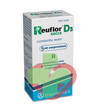 Italchimici Linea Intestino Sano Reuflor D3 Gocce Integratore Alimentare 5 ml