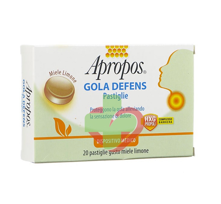 Apropos Linea Dispositivi Medici Gola Defens 20 Pastiglie Miele Limone