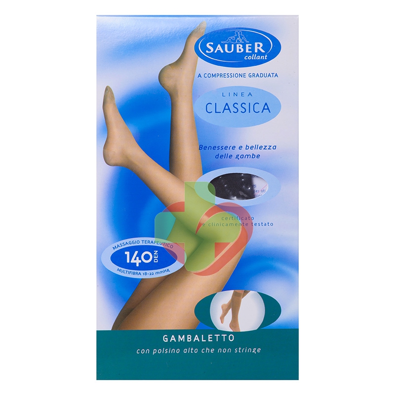 Sauber Linea Dispositivi Medici Classic Gambaletto 140 Den 18-22mm tg 3 Beige