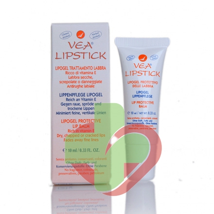 VEA Linea Pelli Sensibili Lipogel Lipstick Labbra Lenitivo Protettivo 10 ml
