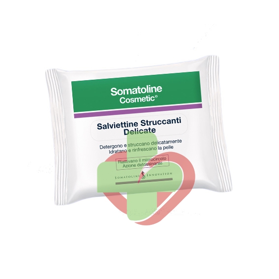 Somatoline Cosmetic Linea Detergenza Viso 20 Salviettine Struccanti Delicate