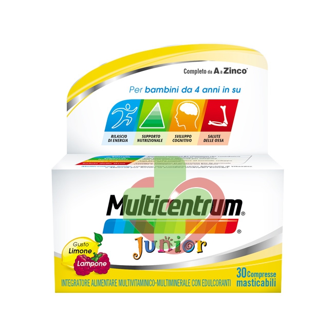 Multicentrum Linea Vitamine Minerali Junior Integratore 30 Compresse Masticabili
