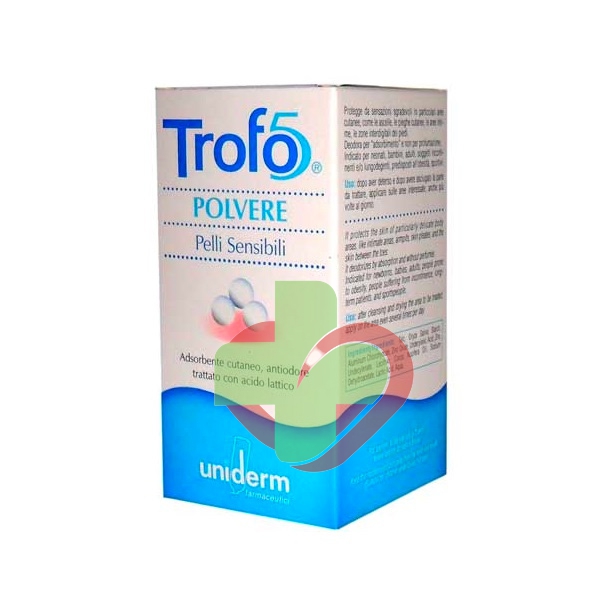 Uniderm Linea Igiene Intima e Corpo Trofo 5 Polvere Protettiva Rinfrescante 50 g