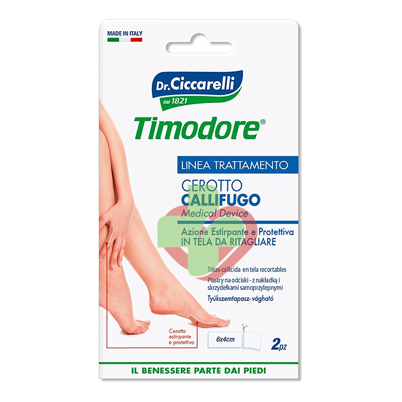 Dottor Ciccarelli Linea Timodore Cerotti Callifughi Tela da Ritagliare 2 Pezzi