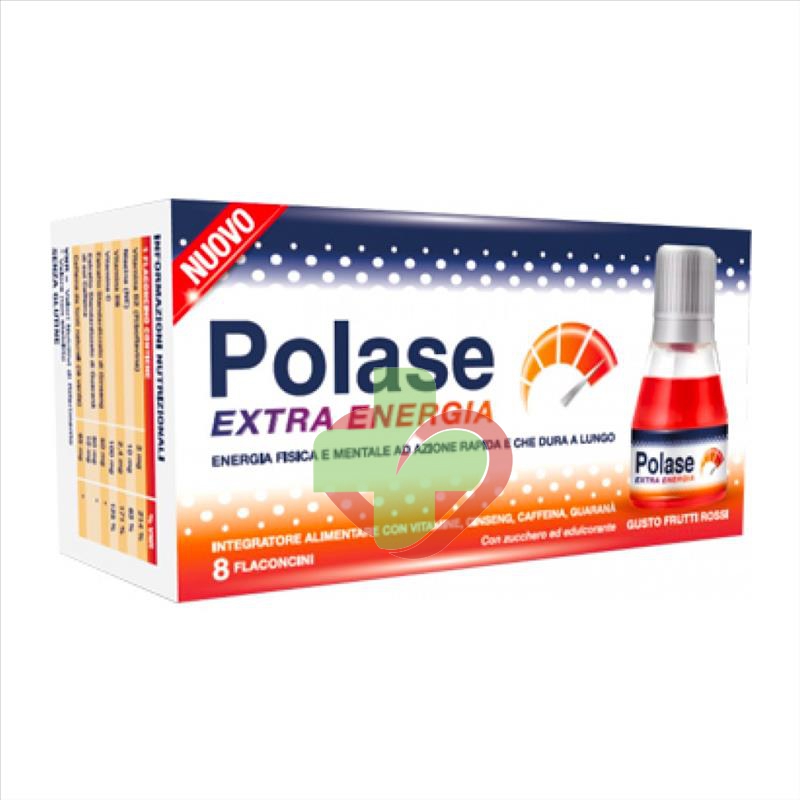 Polase Linea Vitamine e Minerali Polase Extra Energia Integratore 8 Flaconcini
