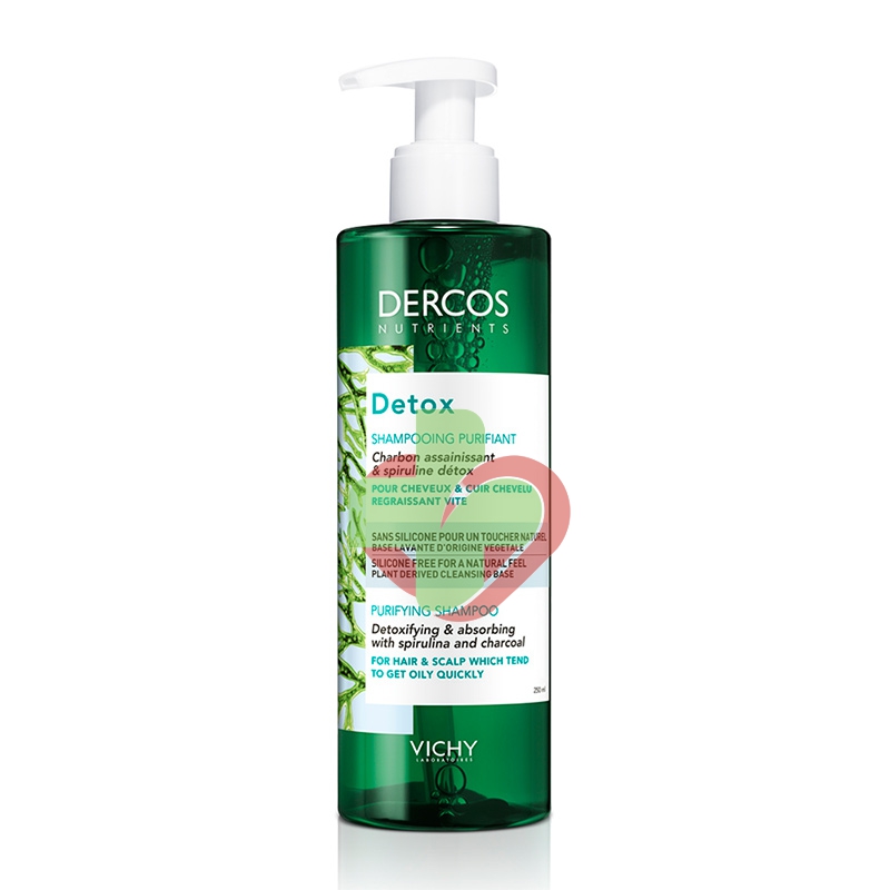 Dercos Linea Detox Nutrients Shampoo Purificante Capelli Cute Grassa 250 ml