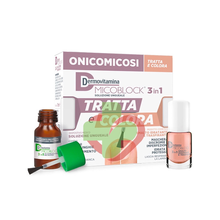 Dermovitamina Linea Dispositivi Medici Onicomicosi Micoblock Tratta e Colora 7ml