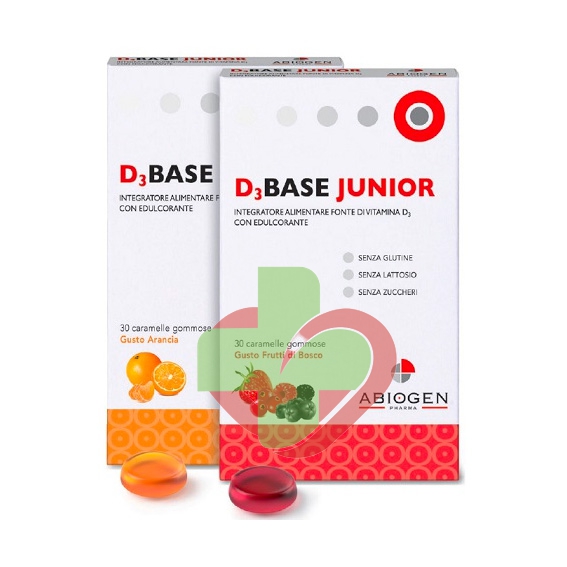 Abiogen Pharma Linea Salute Ossea Dbase 3 Junior Integratore 30 Caramel Arancia